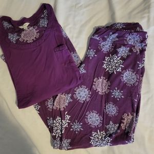 Soma 2 piece sleep lounge pajama set women's size L